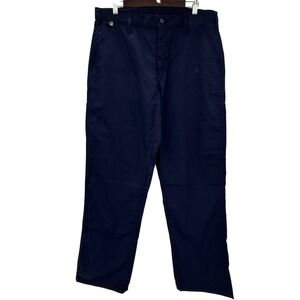 Carhartt FR Flame Resistant Work Pants Men 34x34 Navy Blue CAT 2 PPE Safety